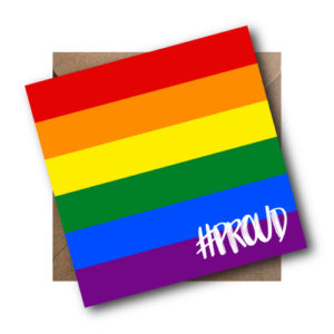 rainbow lgbt card